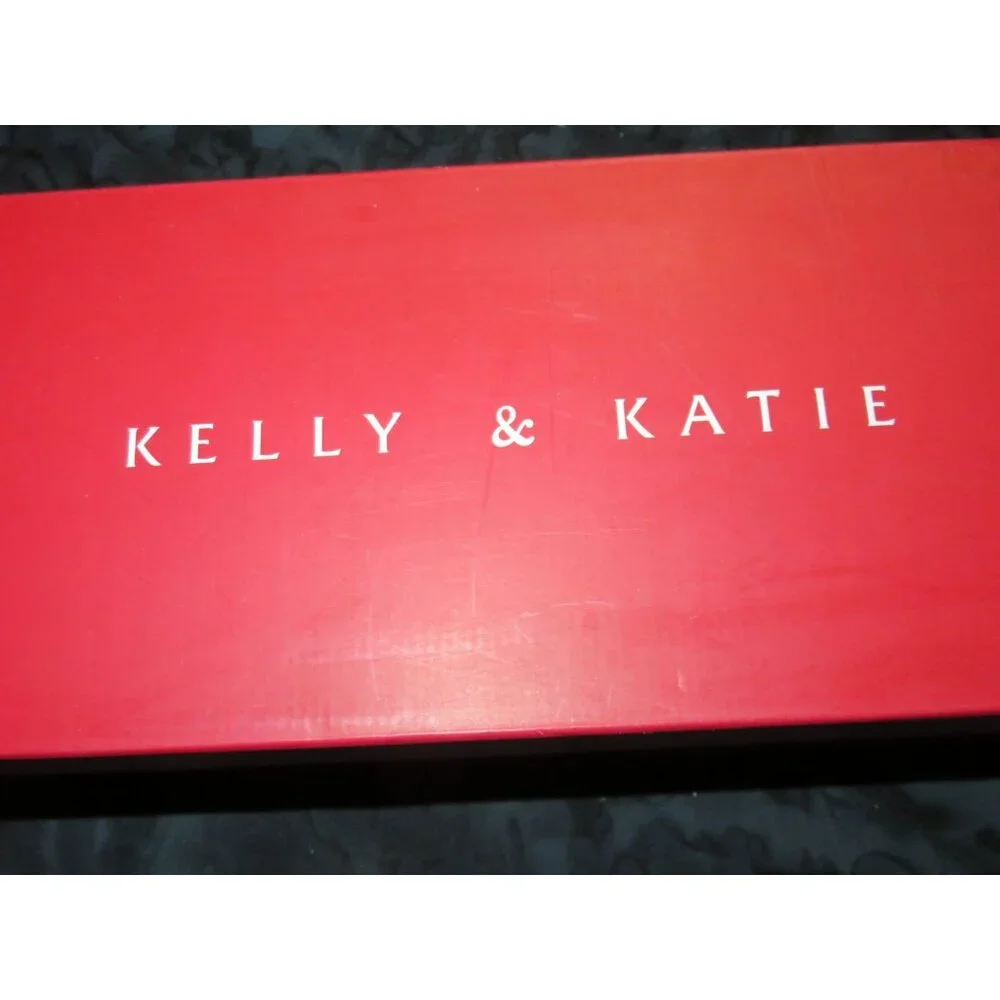 Kelly & Katie Sebrinel Black Quilted Vegan Leather Grosgrain Ballet Flat size7